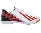 Tênis Adidas Futsal Adizero F50 Branco e Vermelho
