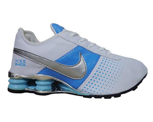 Tênis Nike Shox Deliver Branco e Azul