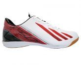 Tênis Adidas Futsal Adizero F50 Branco e Vermelho
